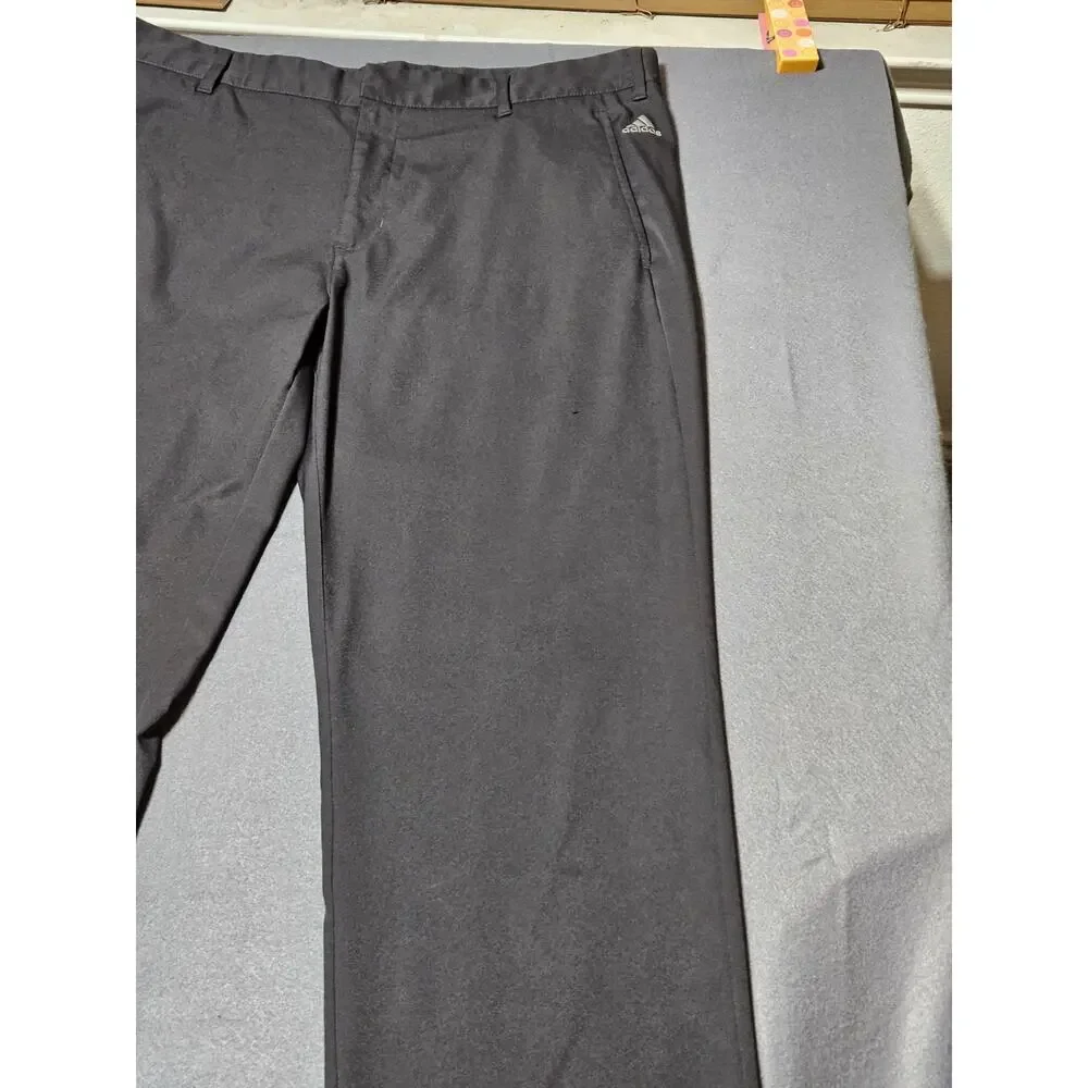 Adidas Golf Pants Men's 38x32 Black Climalite Straight Lightweight